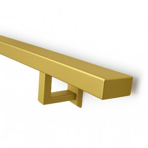 stalen trapleuning rechthoek goud