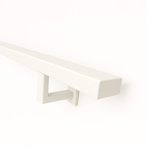 stalen trapleuning rechthoek wit