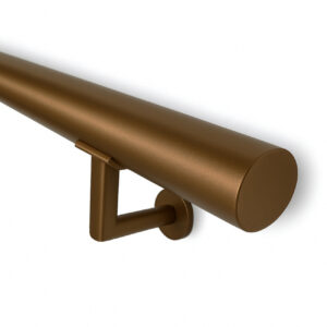 stalen trapleuning rond brons