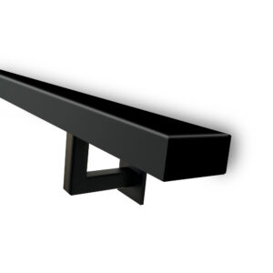 stalen trapleuning rechthoek zwart