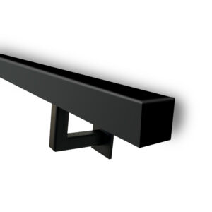 stalen trapleuning vierkant zwart