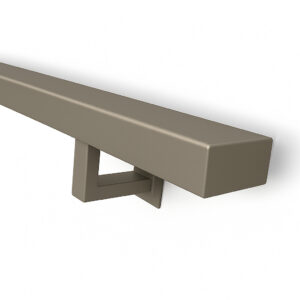 stalen trapleuning vierkant greige